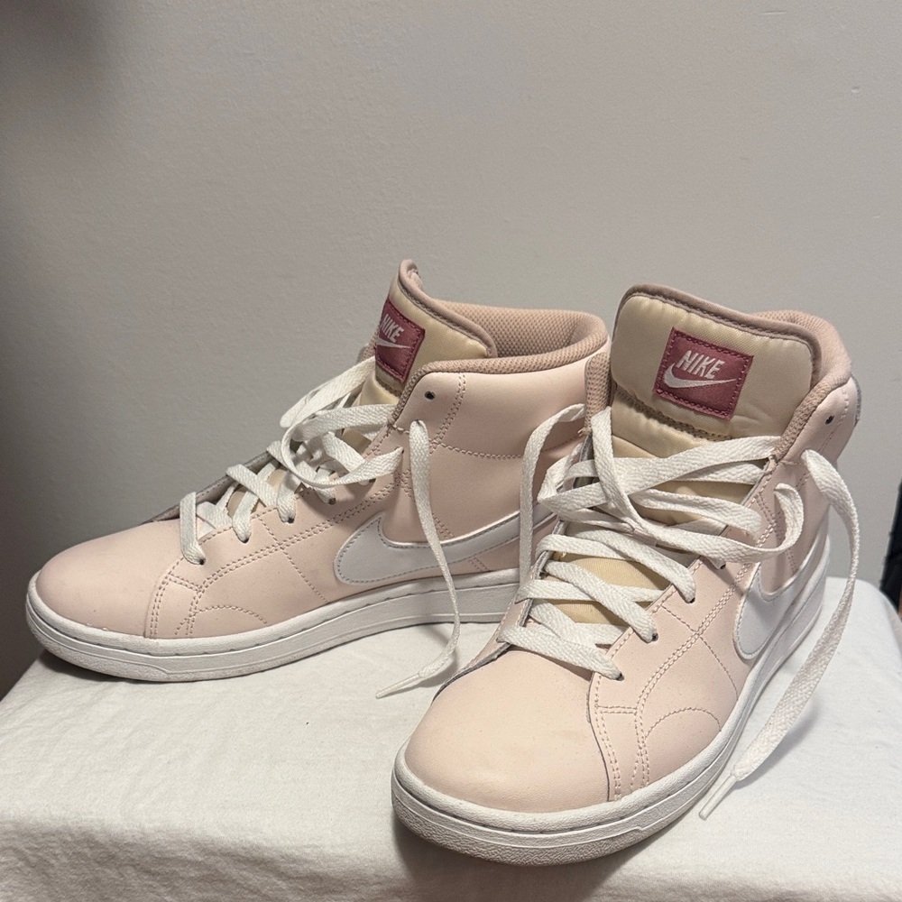 Nike Women's Blush Pink High-Top Sneakers